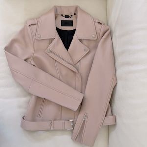 Rudsak dusty rose leather jacket